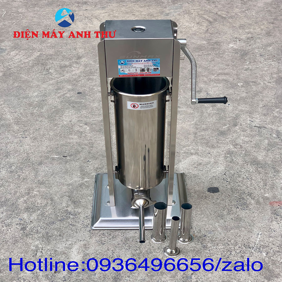 Máy đùn nhồi xúc xích, lòng dồi quay tay 5L cao cấp